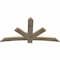 Ekena Millwork Alberta Rough Sawn Timber Gable Bracket, Douglas Fir, 72"W x 39"H x 2"D x 6"F, 13/12 Pitch GBW072X39X0206ALB00RDF - alternate 4